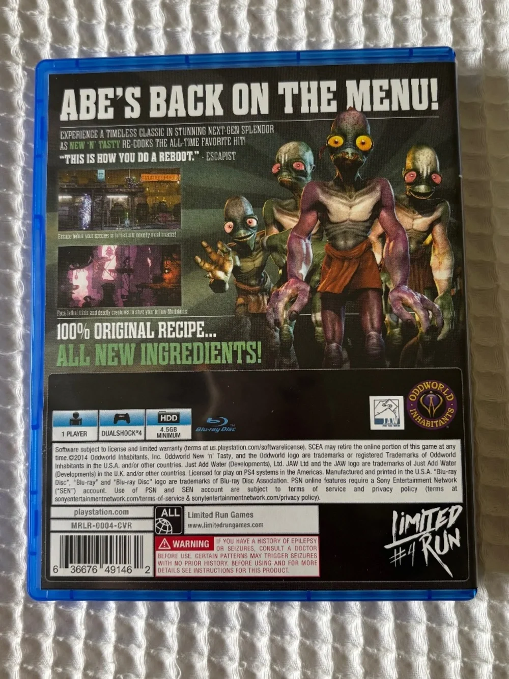 Playstation 4 oddworld abe
